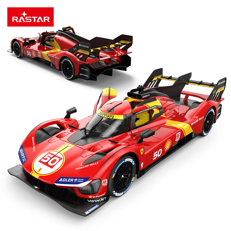 10110 Rastar RC 1:14 Ferrari 499P Kids Remote Control Toy Car - Red