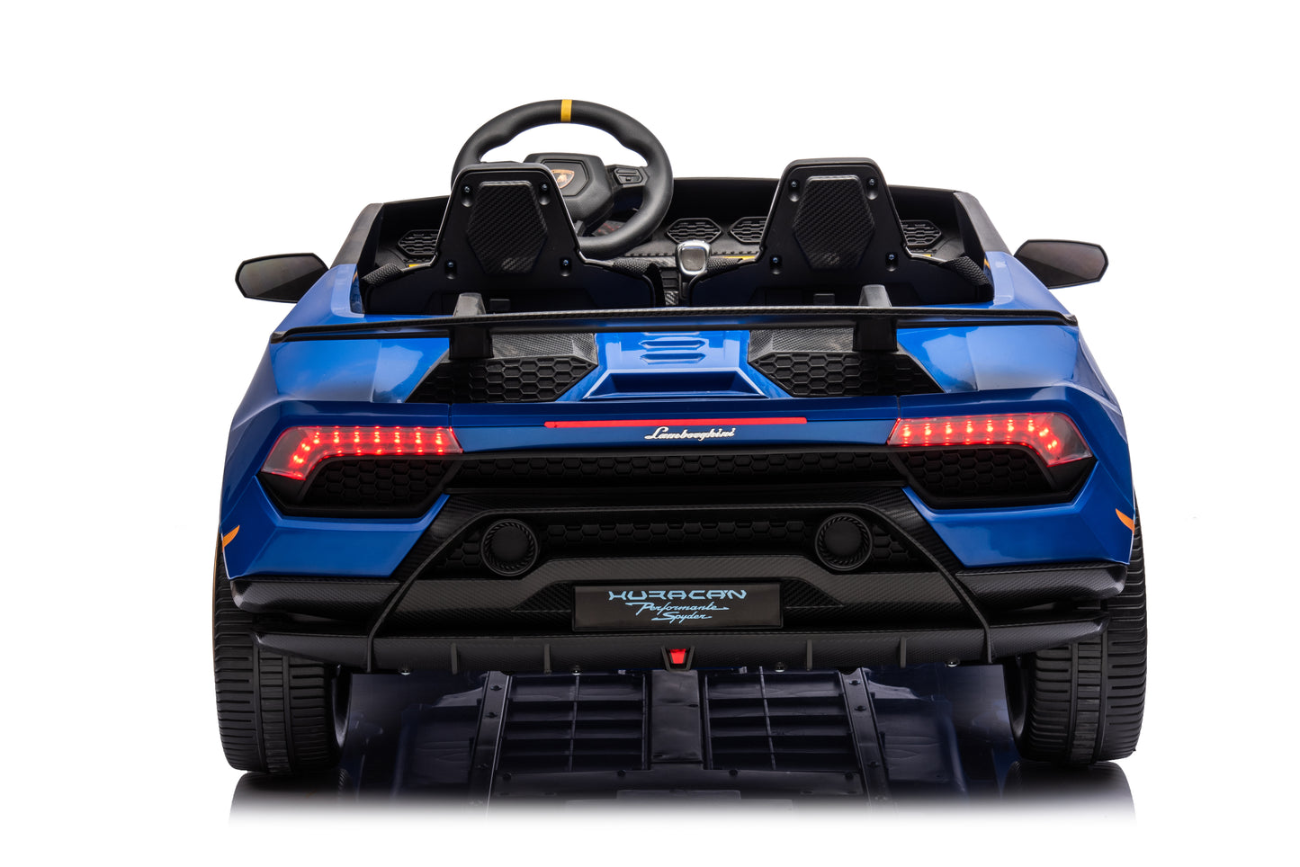 Licensed Lamborghini Huracan 2 Seater 24V Kids Ride on Car Two Seat - Blue