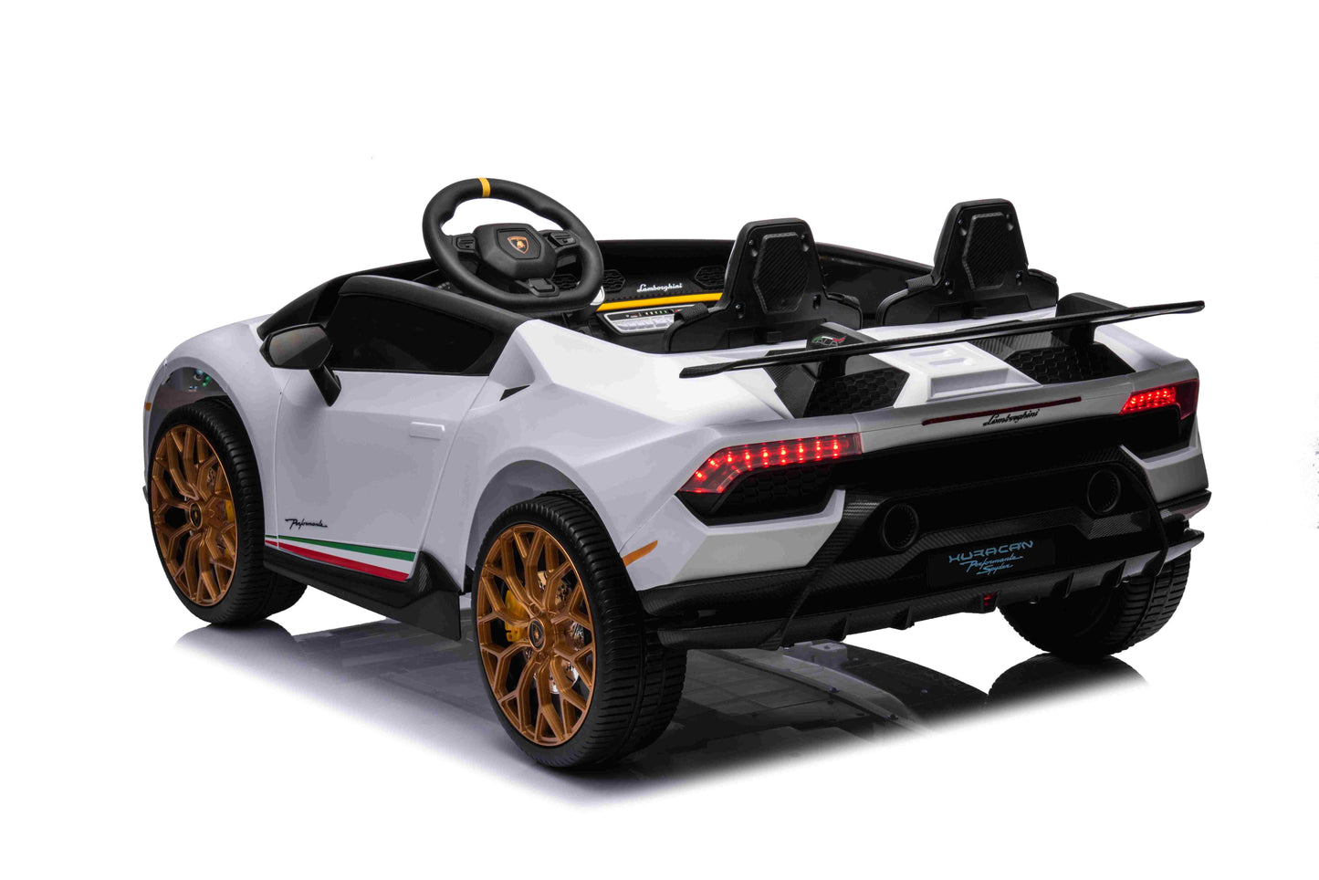 Licensed Lamborghini Huracan 2 Seater 24V Kids Ride on Car Two Seat - White