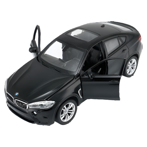 56600 Rastar BMW X6M Die cast 1:24 Scale Toy Car with Open Doors - Black