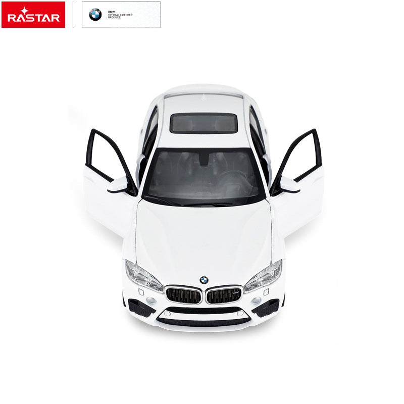 56600 Rastar BMW X6M Die cast 1:24 Scale Toy Car with Open Doors - White