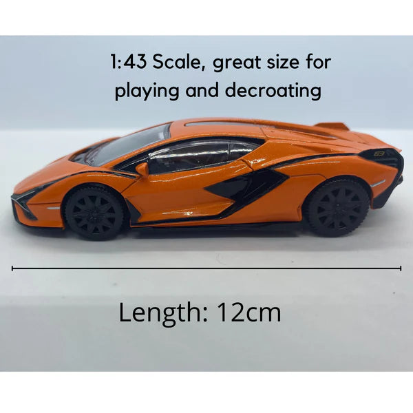 58900 Rastar Lamborghini Sian Die cast 1:43 Scale Toy Car - Orange