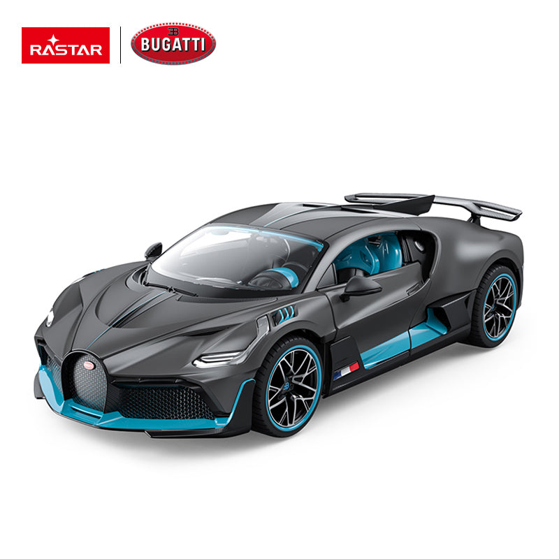 63900 Rastar Bugatti Divo Die cast 1:24 Scale Toy Car with Open Doors - Grey