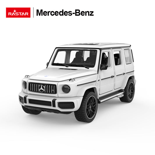 64100 Rastar Mercedes-Benz AMG G63 Die cast 1:32 Scale Toy Car with Open Doors - White