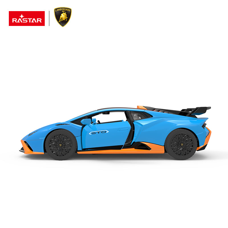 64300 Rastar Lamborghini Huracan STO Die cast 1:32 Toy Car with Open Doors - Blue