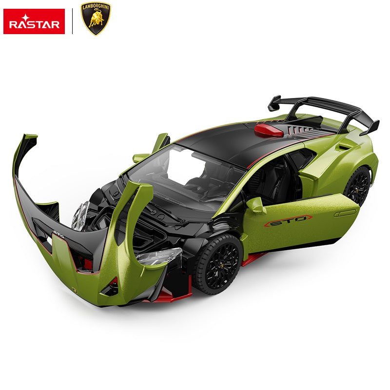 64300 Rastar Lamborghini Huracan STO Die cast 1:32 Toy Car Open Doors - Green