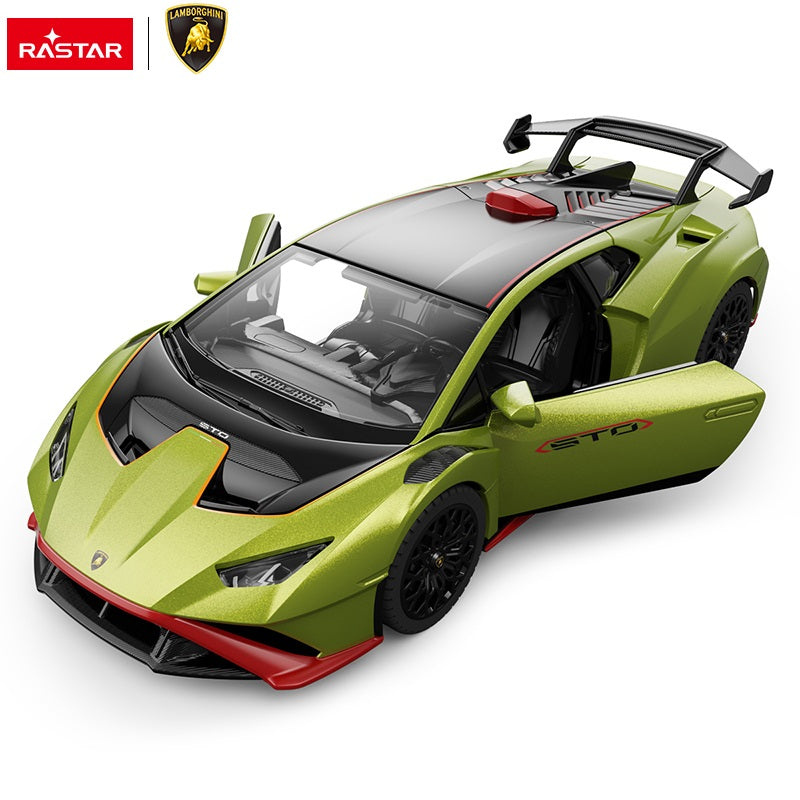 64300 Rastar Lamborghini Huracan STO Die cast 1:32 Toy Car Open Doors - Green