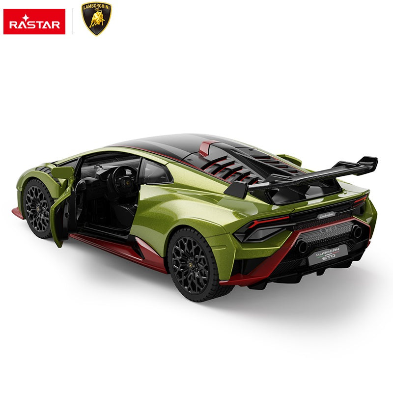 64300 Rastar Lamborghini Huracan STO Die cast 1:32 Toy Car Open Doors - Green