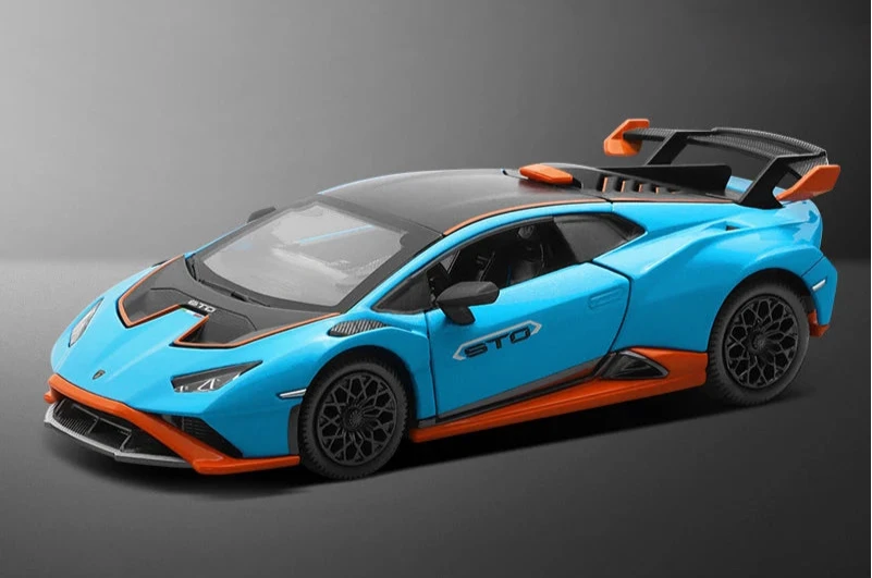 64640 Rastar Lamborghini Huracan STO Die cast 1:43 Scale Toy Car - Blue
