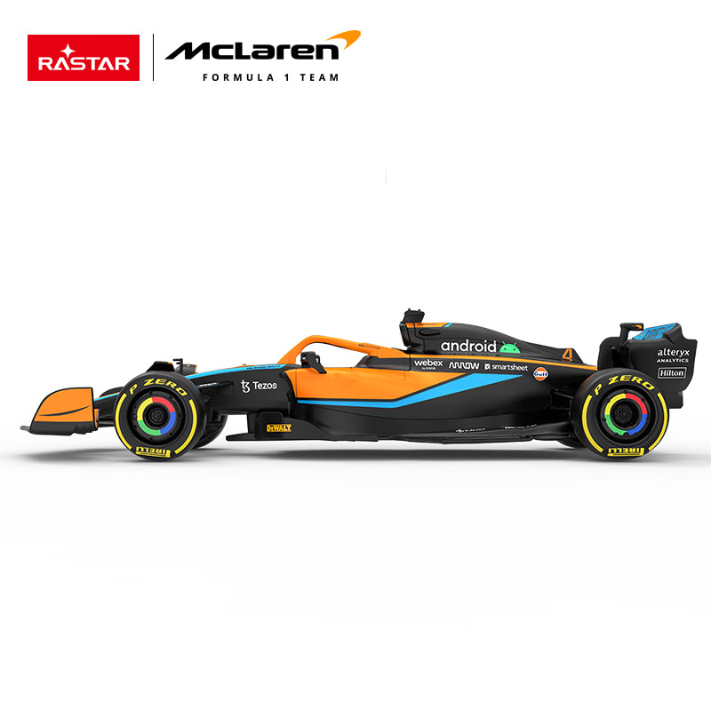 93300 Rastar RC 1:18 Scale McLaren F1 MCL36 Kids Remote Control Toy Car - Orange