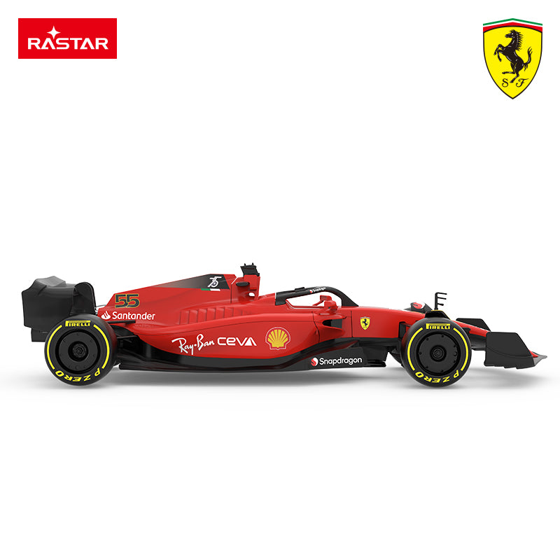 93400 Rastar RC 1:18 Scale Ferrari F1 75 Kids Remote Control Toy Car - Red