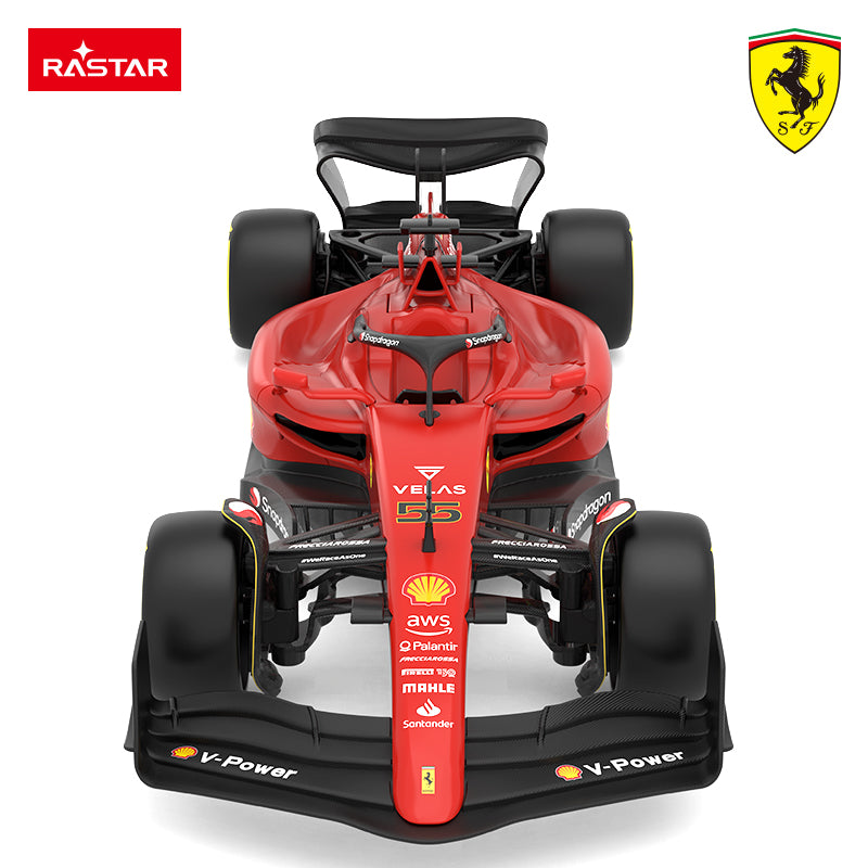 93400 Rastar RC 1:18 Scale Ferrari F1 75 Kids Remote Control Toy Car - Red