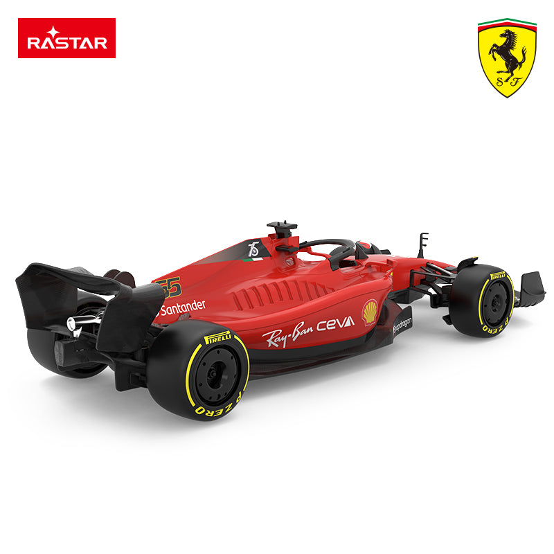 93400 Rastar RC 1:18 Scale Ferrari F1 75 Kids Remote Control Toy Car - Red