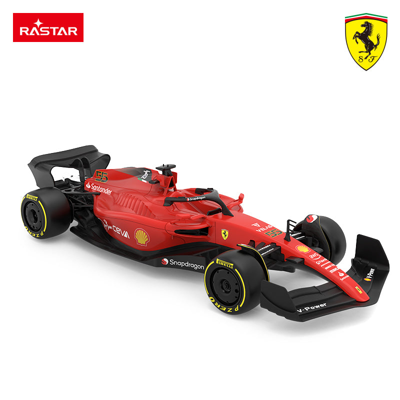 93400 Rastar RC 1:18 Scale Ferrari F1 75 Kids Remote Control Toy Car - Red