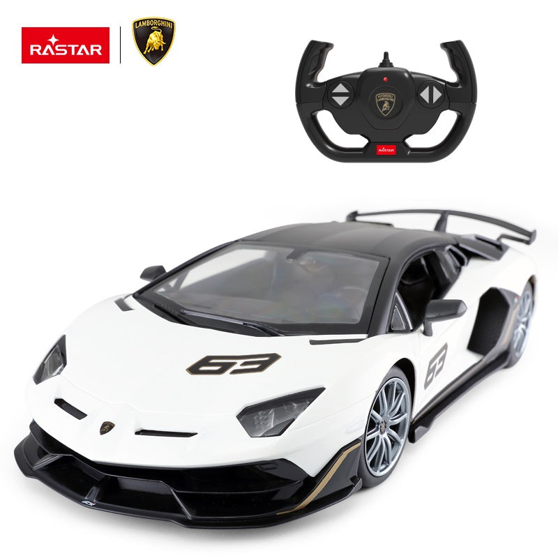 96010 Rastar RC 1:14 Aventador SVJ Performance Kids Remote Control Toy Car - White