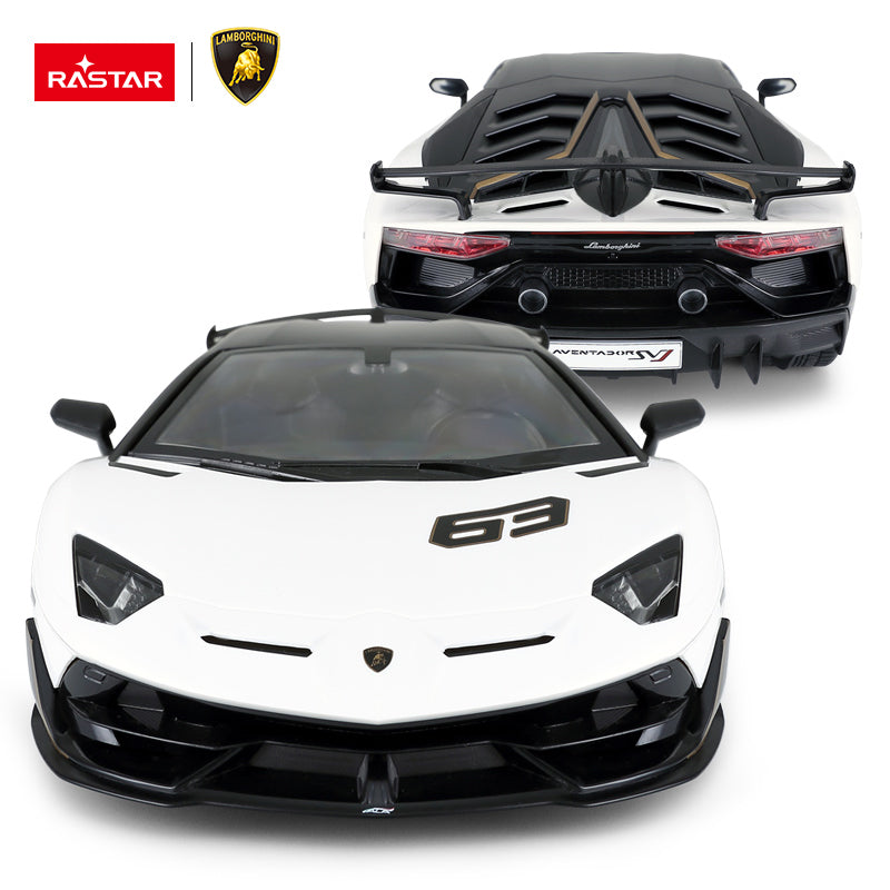 96010 Rastar RC 1:14 Aventador SVJ Performance Kids Remote Control Toy Car - White
