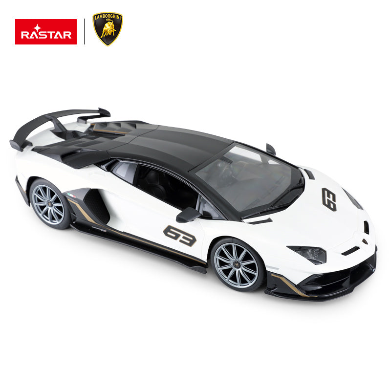96010 Rastar RC 1:14 Aventador SVJ Performance Kids Remote Control Toy Car - White