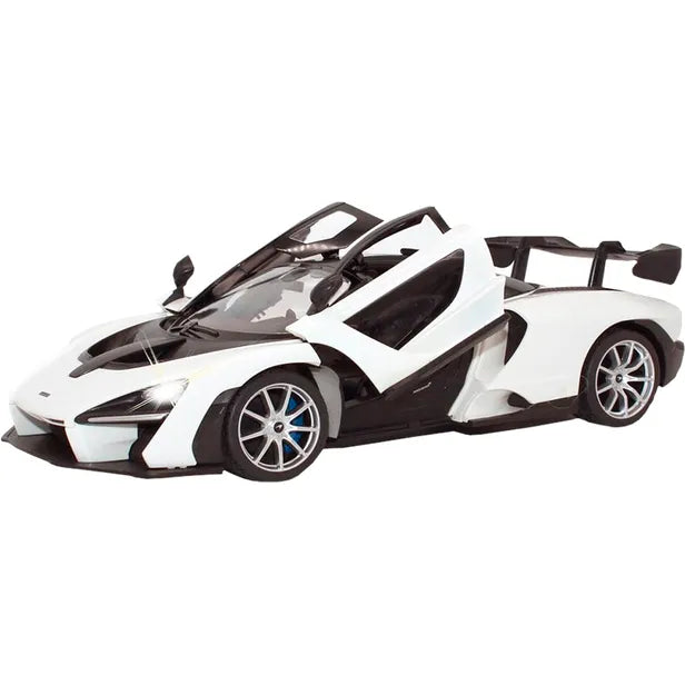 96600 Rastar RC 1:14 McLaren Senna Kids Remote Control Toy Car - White