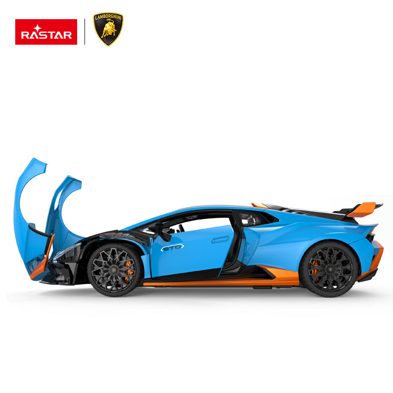 98700 Rastar RC 1:14 Lamborghini Huracan STO Kids Remote Control Toy Car - Blue