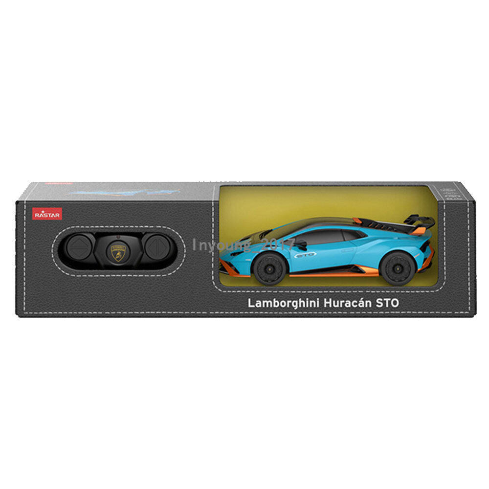 98800 Rastar RC 1:24 Lamborghini Huracan STO Kids Remote Control Car - Blue