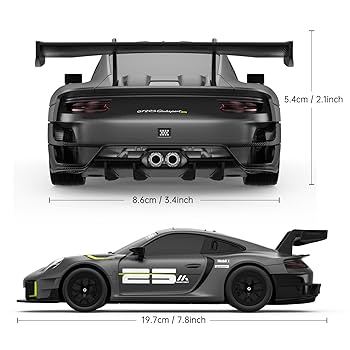 99700 Rastar RC 1:24 Porsche 911 GT2 Kids Remote Control Car - Grey