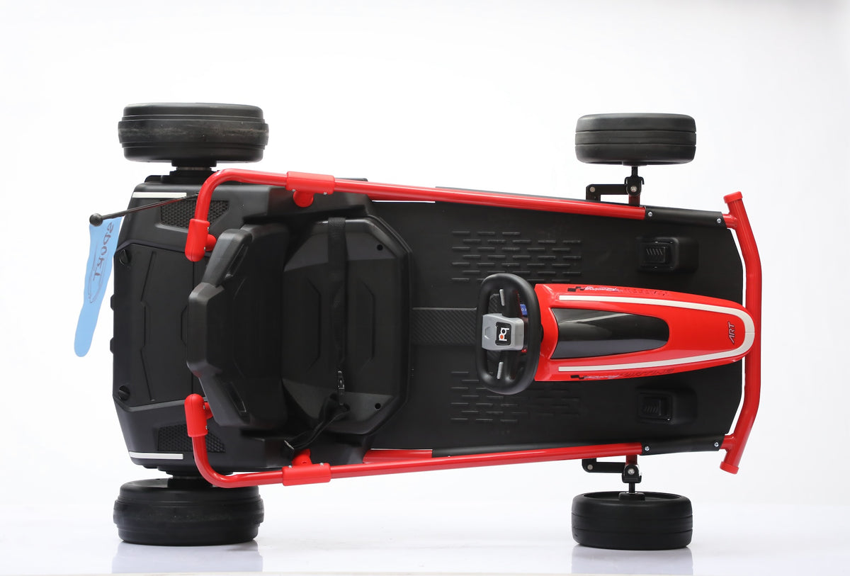 Predatour 24v Go Kart Drift Electric 24v-14ah Battery Kids Ride on Go Kart with Remote - Red
