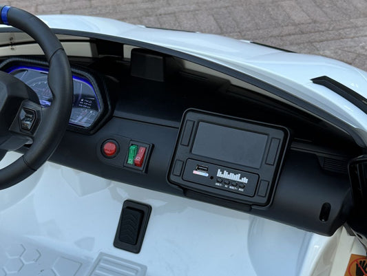 Licensed Lamborghini SVJ 24V Two Seater Kids Ride on Car With Remote in White