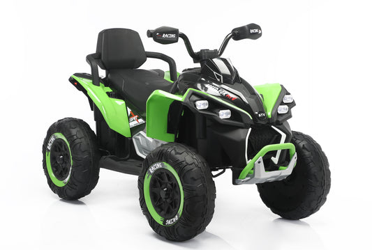 New 24V Kids Ride on XXL Big Size Seat Quad Bike with Remote - Green