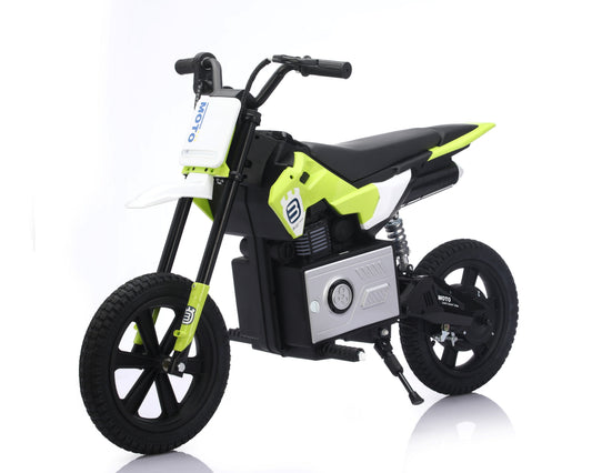Ride on 36V Kids Electric Motorbike 300W Motor 25kmh Speed Twist Throttle - Green