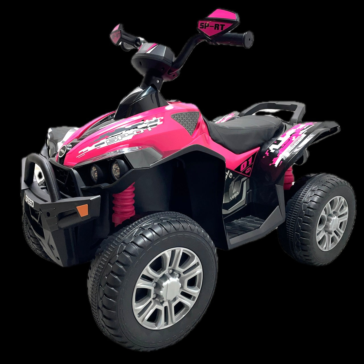New Predatour ATV 12V Electric Kids Ride on Quad Bike - Pink