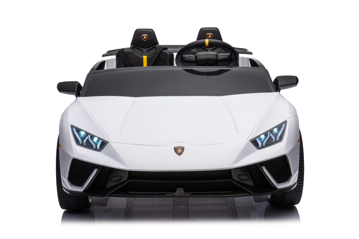 Licensed Lamborghini Huracan 2 Seater 24V Kids Ride on Car Two Seat - White