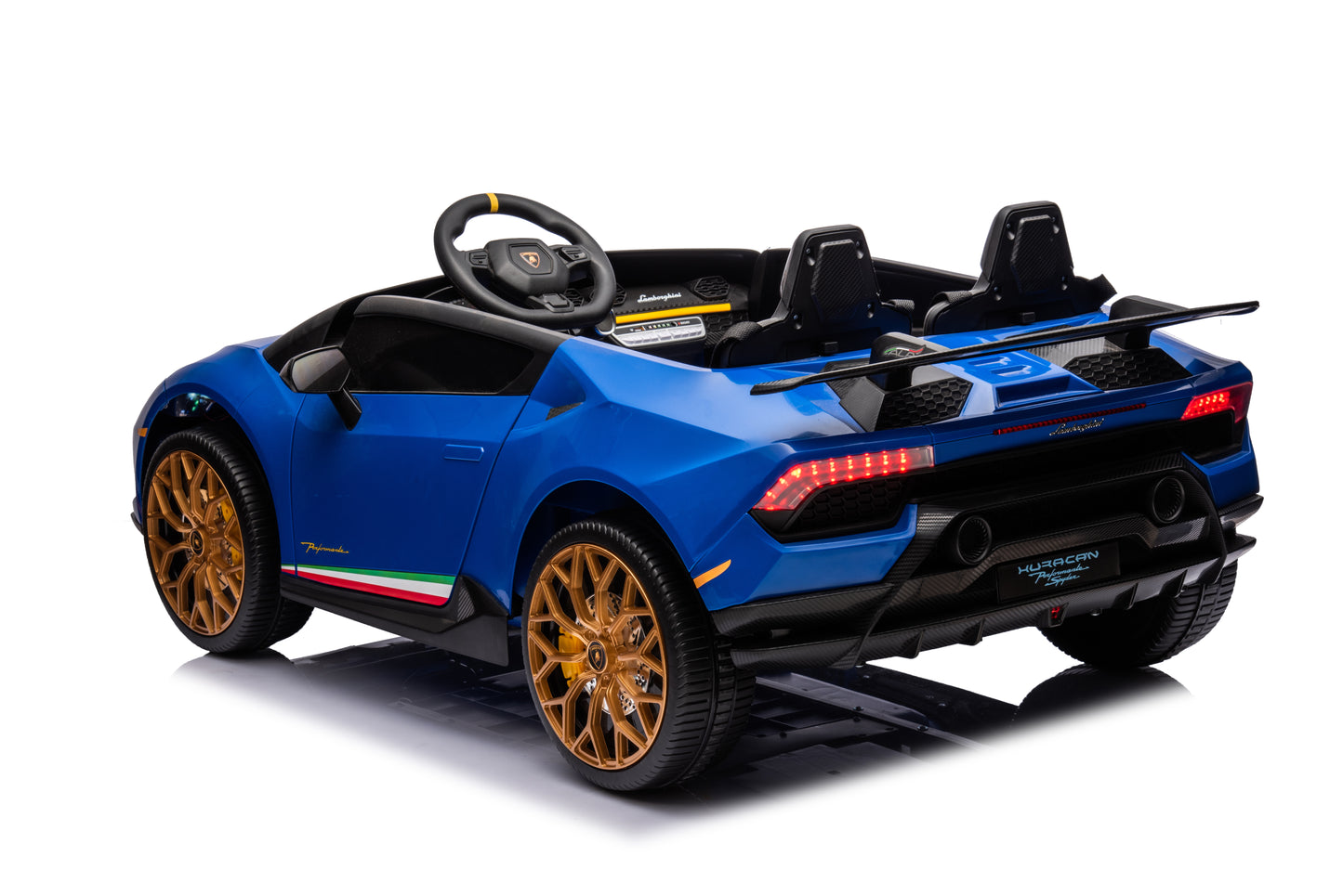 Licensed Lamborghini Huracan 2 Seater 24V Kids Ride on Car Two Seat - Blue