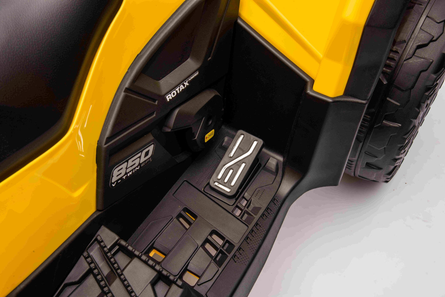 Licensed Cam Am 24V Electric Kids Ride on Outlander Two Seats Quad Bike - Grey