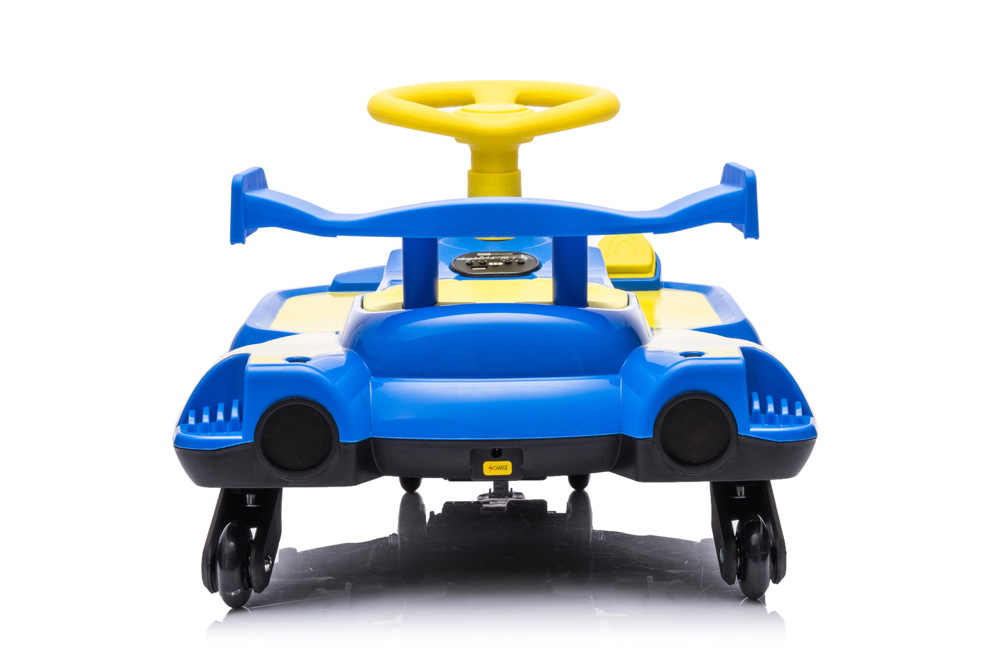 New 2 in 1 Electric 12v Wiggle Car Kids Ride On Toy 360° Drift Spin - Blue
