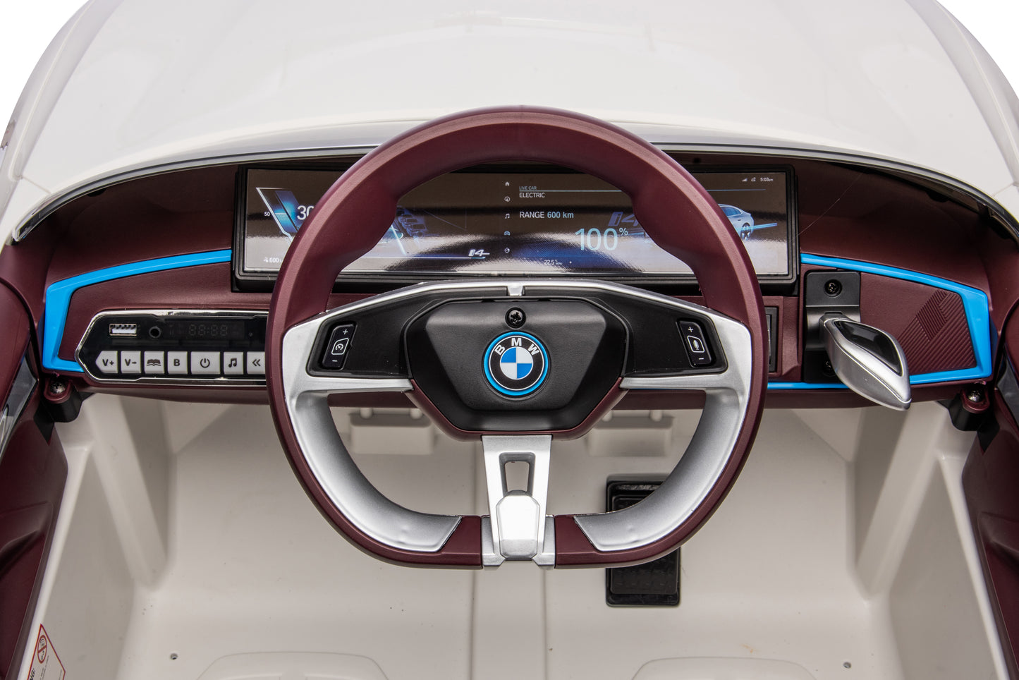 Licensed BMW i4 Electric 12V Kids Ride on Toy Car With Remote - White