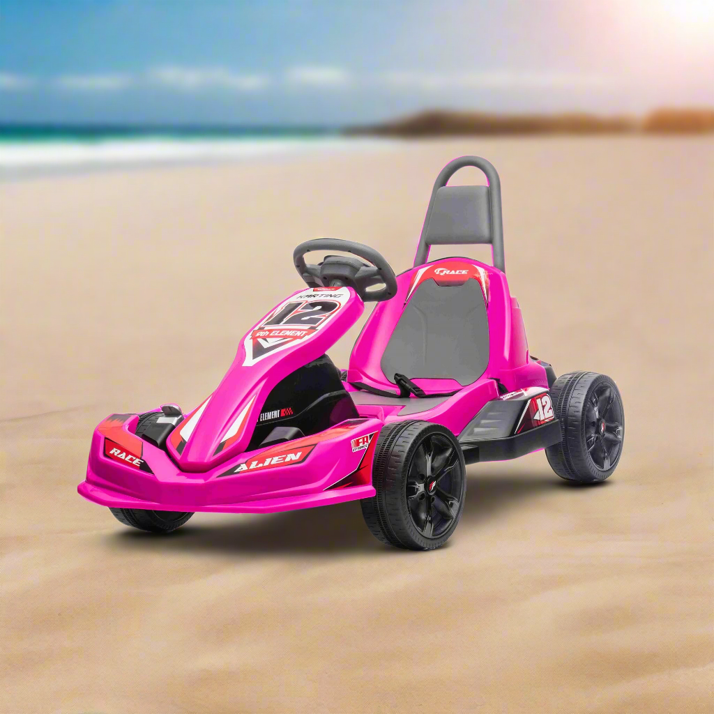 New Predatour 12V Electric Kids Ride on Go Kart with Parent Remote - EVA Wheels