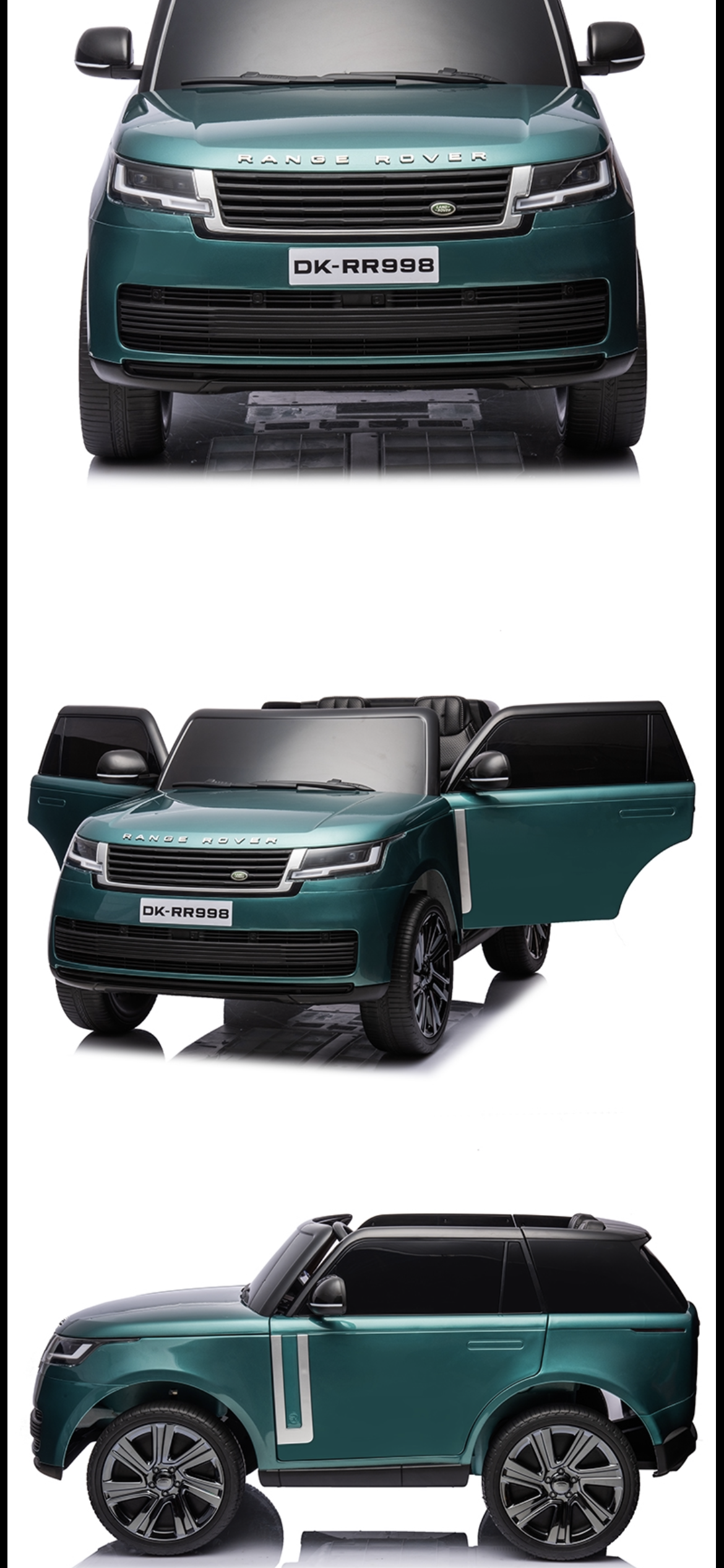 Range Rover HSE Two Seater 24V Kids Ride on Car with Parent Remote - Metallic Green