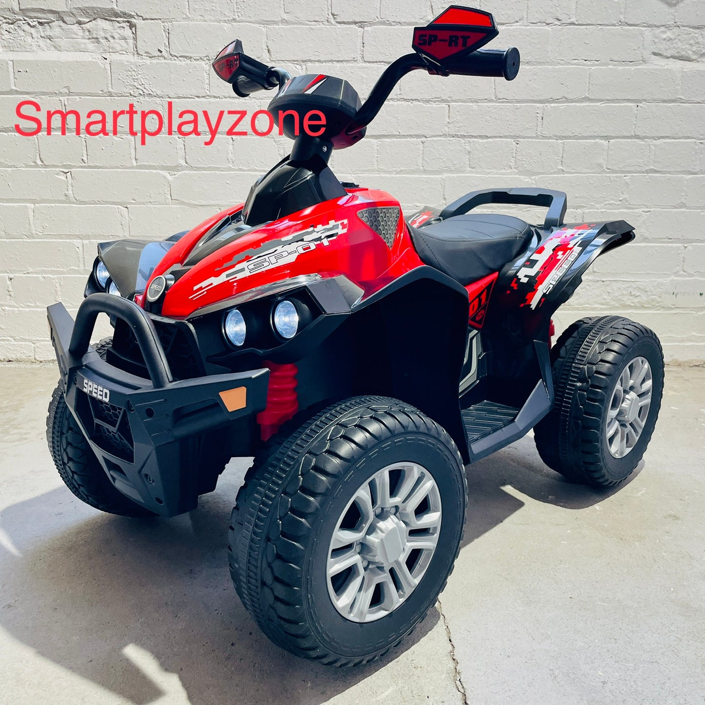 New Predatour ATV 12V Electric Kids Ride on Quad Bike - Red