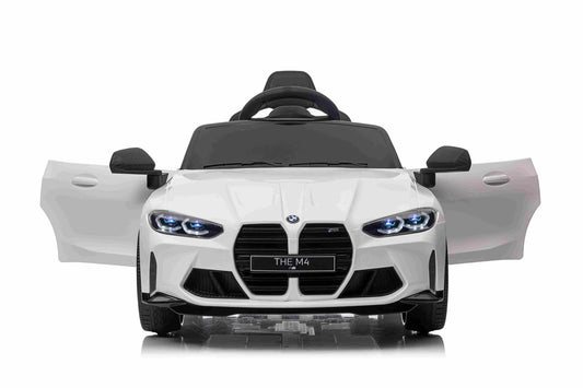 Licensed BMW M4 Electric 12V Kids Ride on Toy Car With Remote - White
