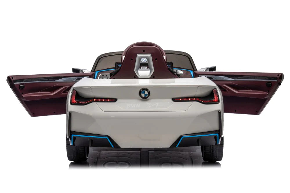 Licensed BMW i4 Electric 12V Kids Ride on Toy Car With Remote - White