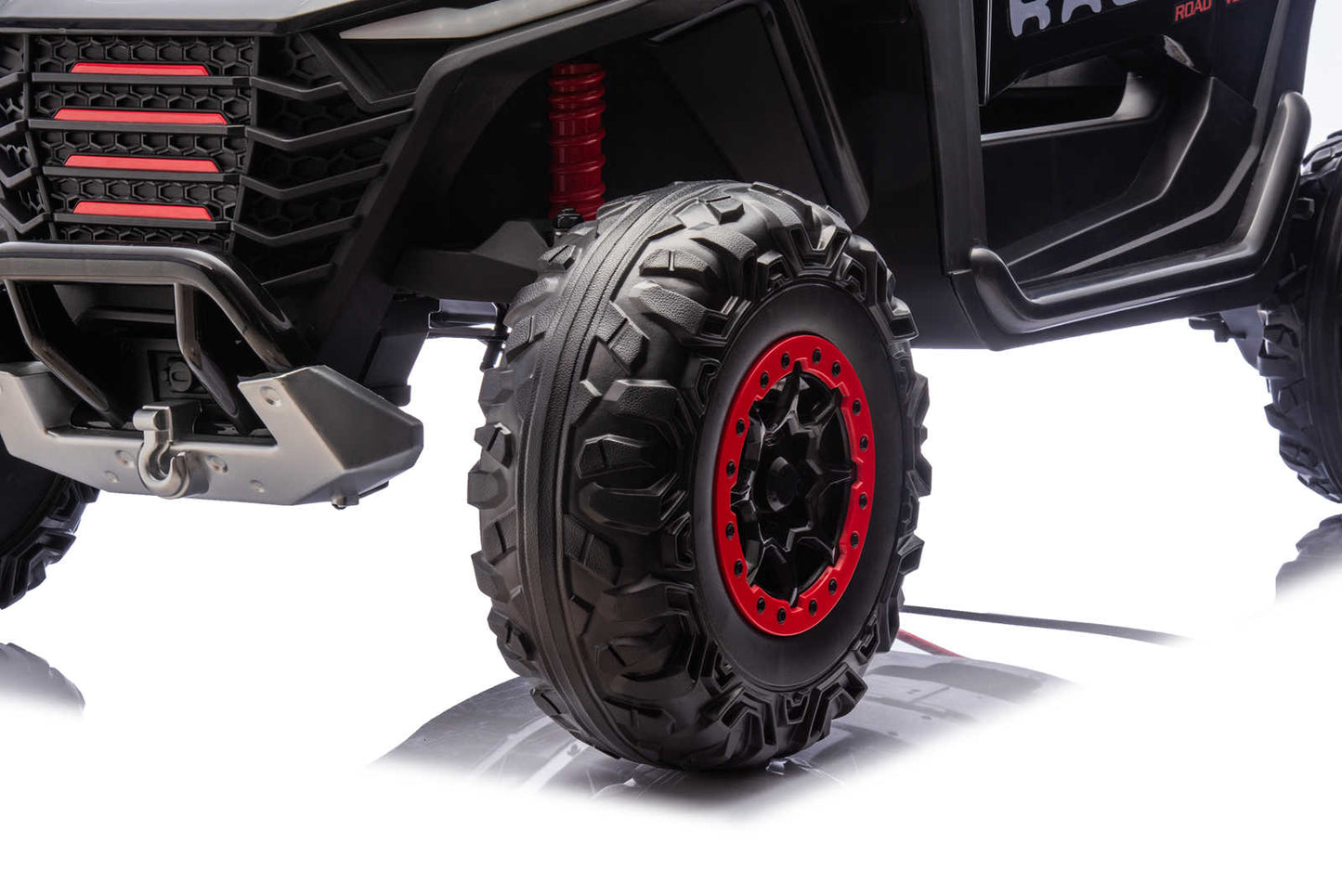 24v Kids Ride on Two Seater Buggy With Remote Desert UTV with 4 x Motors - Black