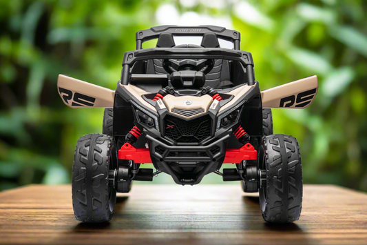 New 24v Kids Ride on Buggy Electric Can Am Maverick UTV with Remote - Khaki