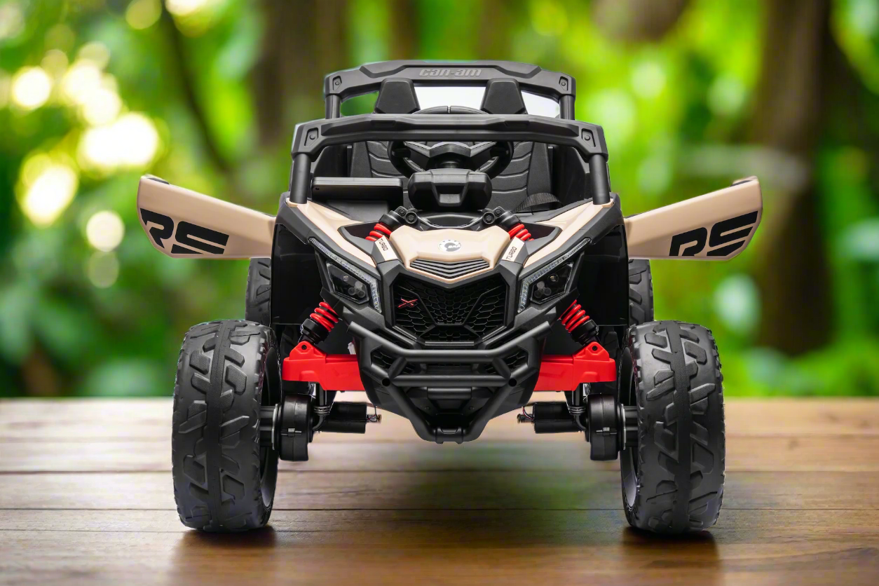 New 24v Kids Ride on Buggy Electric Can Am Maverick UTV with Remote - Khaki