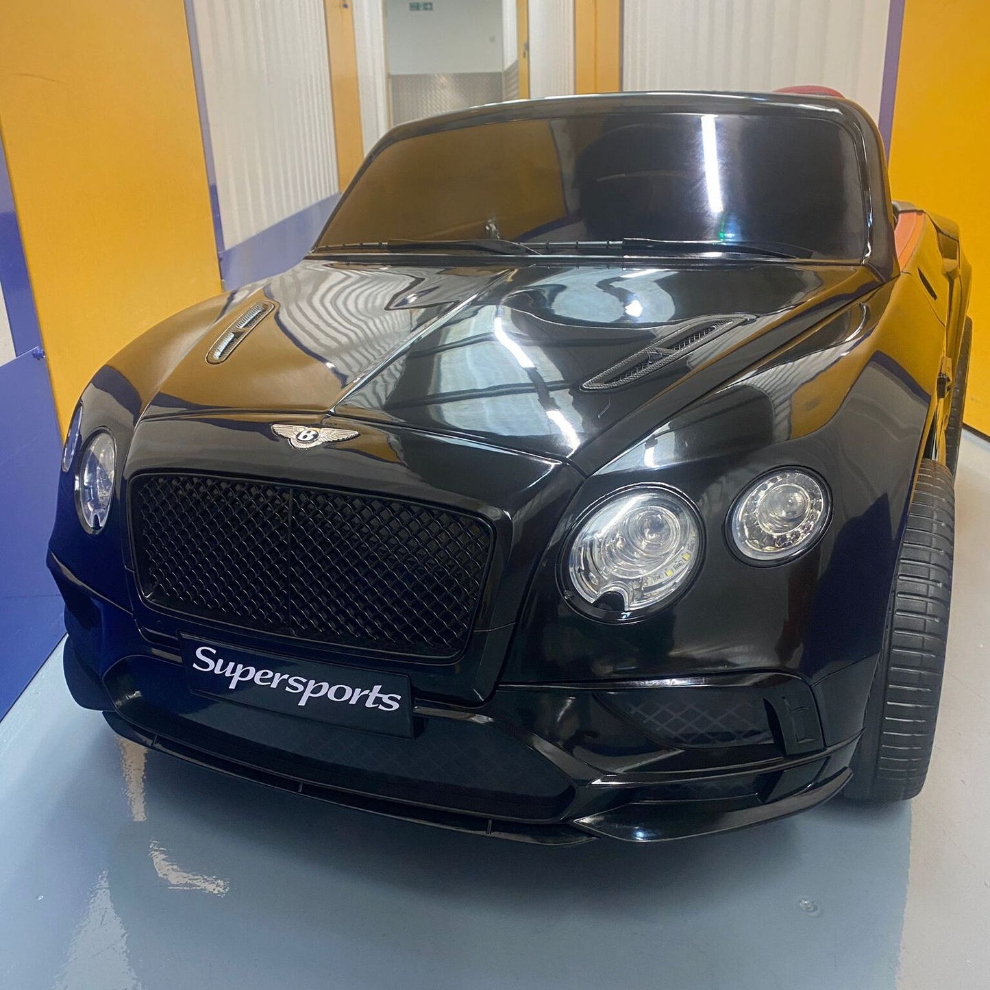 Bentley Continental Sports Two Seats 12v Kids Ride On Car with Remote - Black