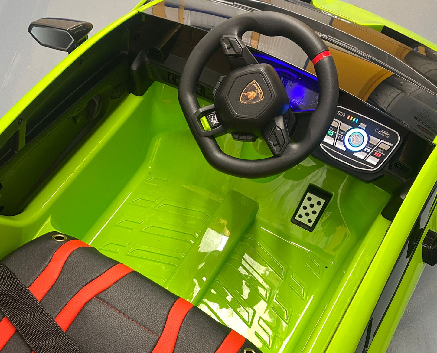 Lamborghini Huracan STO Electric 24V Children Ride on Car With Remote - Green