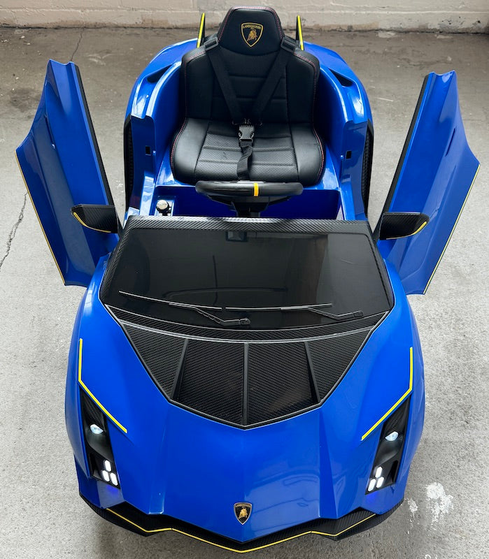 Licensed Lamborghini Autentica 12V Kids Ride on Car With Remote - Blue