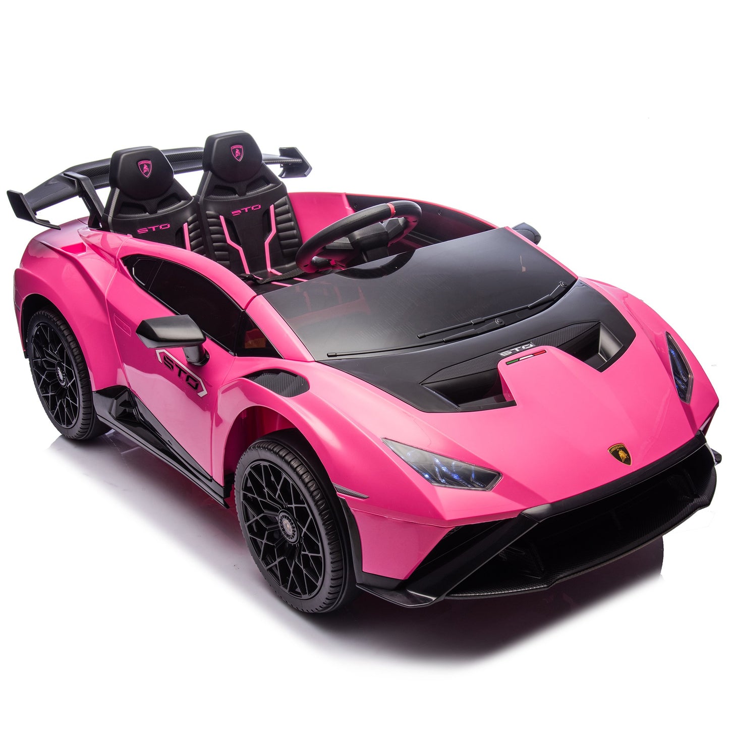 24V Kids Electric Ride on Car With Remote Lamborghini Huracan STO Drift - Pink
