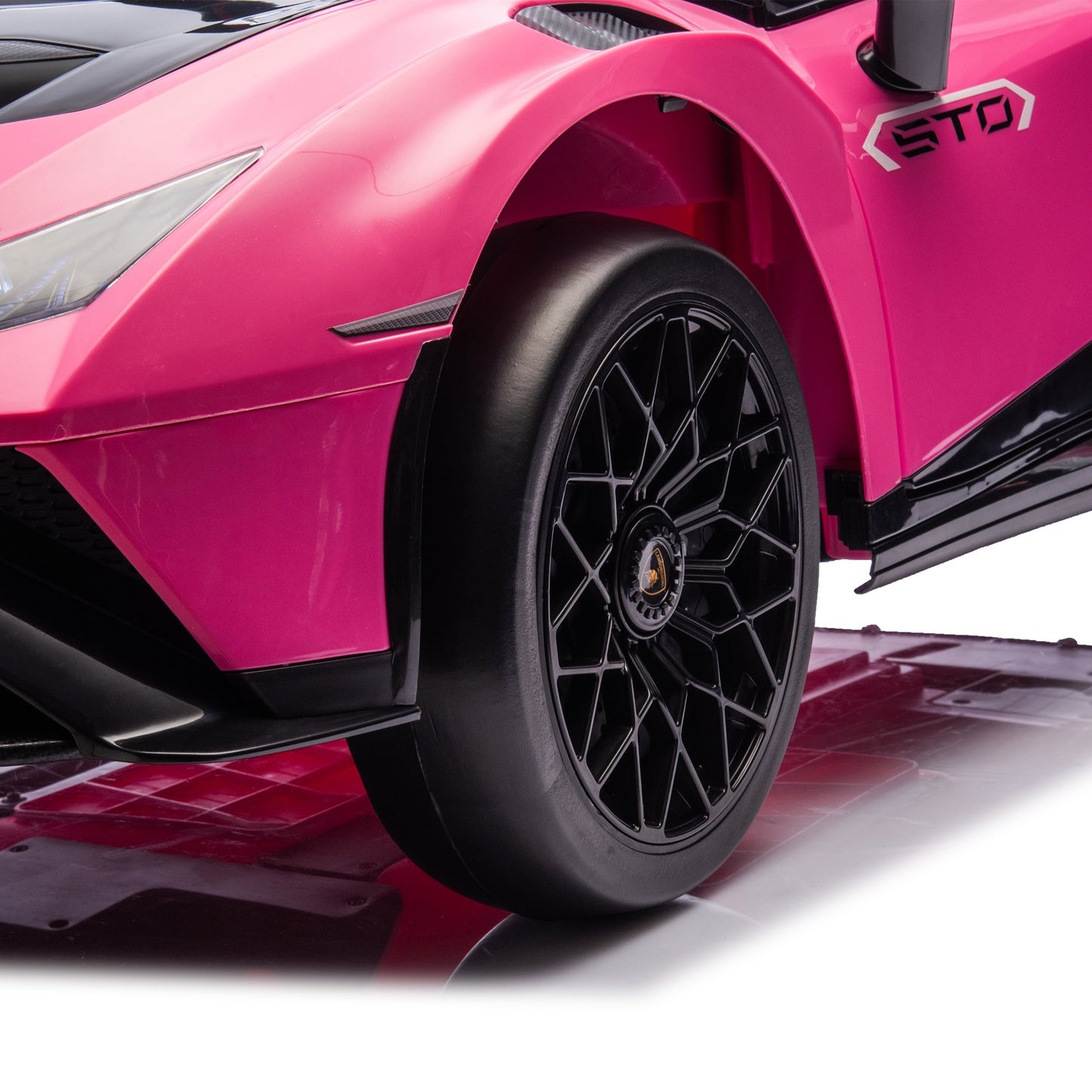 24V Kids Electric Ride on Car With Remote Lamborghini Huracan STO Drift - Pink