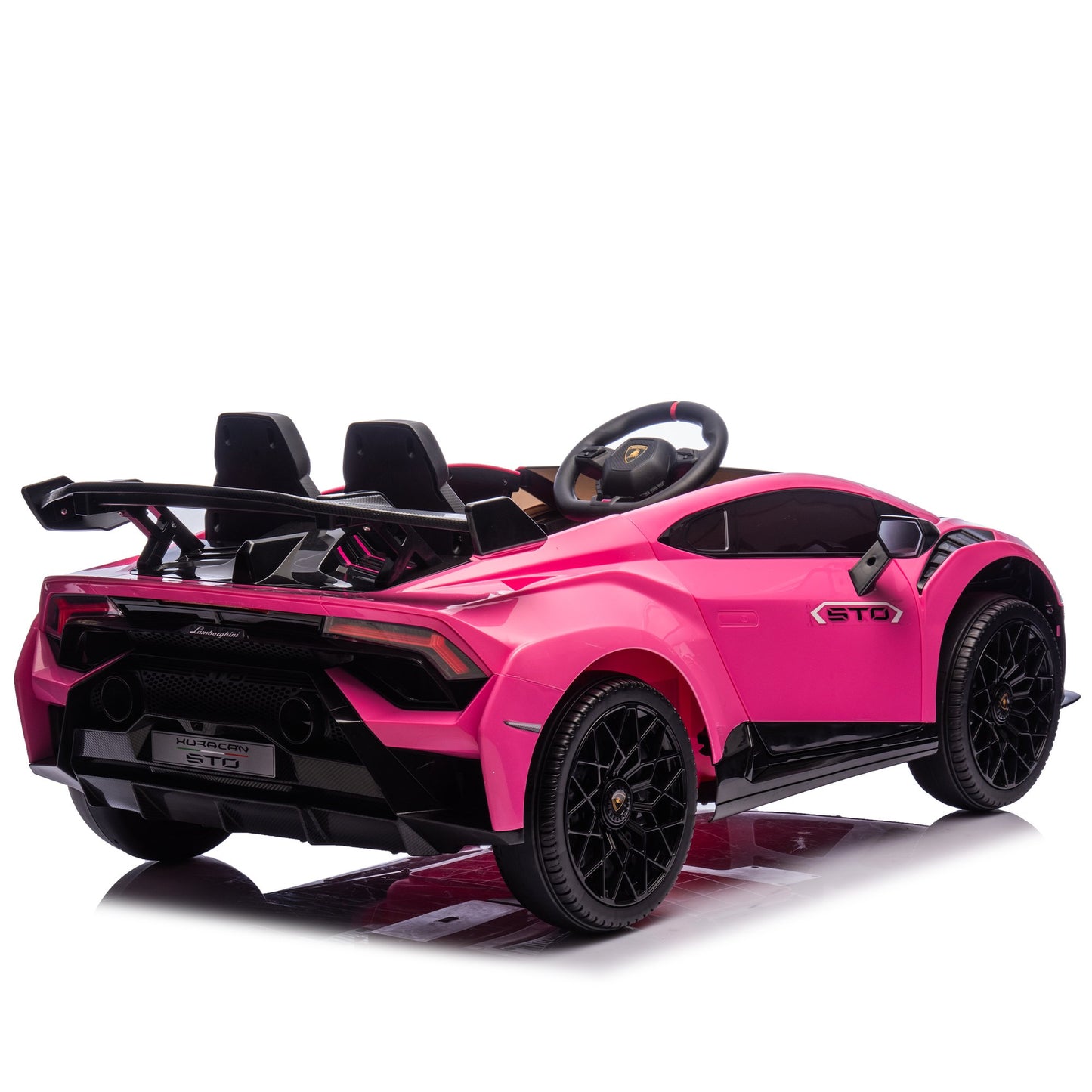 24V Kids Electric Ride on Car With Remote Lamborghini Huracan STO Drift - Pink