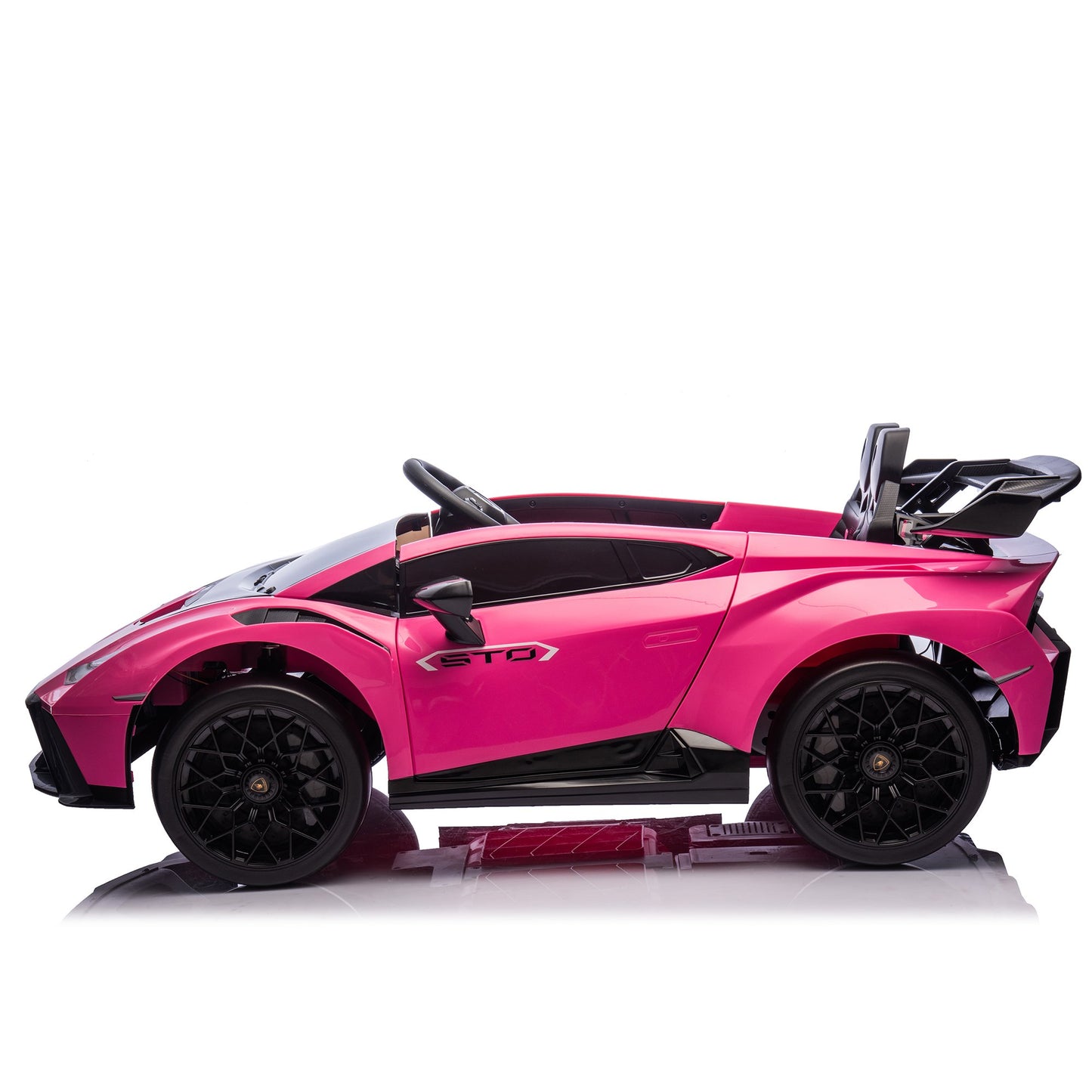 24V Kids Electric Ride on Car With Remote Lamborghini Huracan STO Drift - Pink